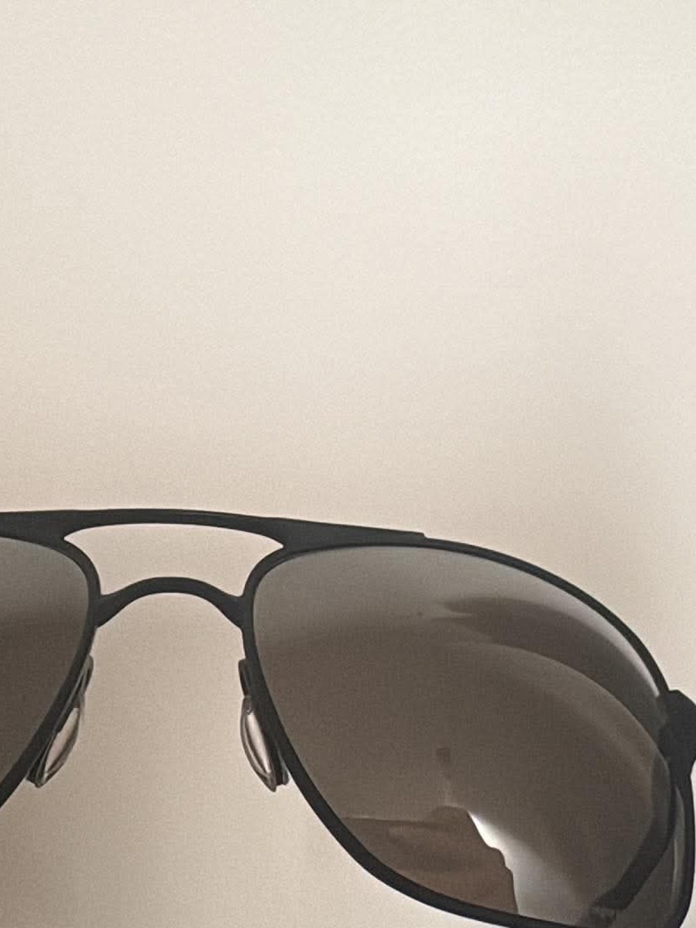 Oakley Men's Black Aviator Sunglasses with Dark Lenses